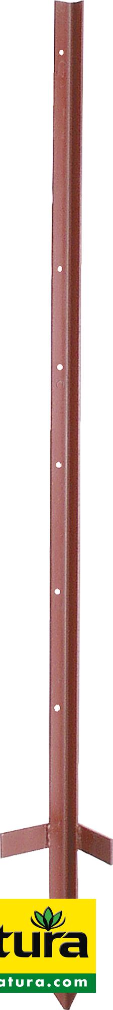 Winkelstahlpfahl, 2 mm stark, lackiert, 1,15 m, mit Trittfuß (10 Stück / Pack)