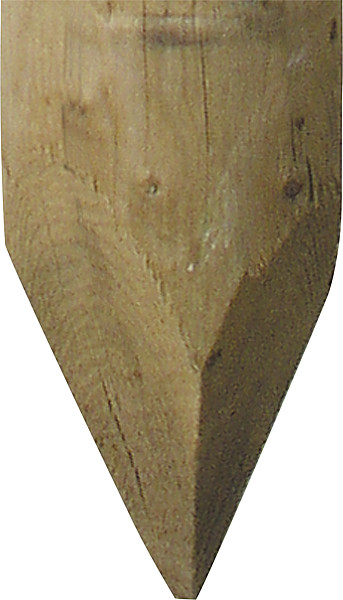 Holzpfosten, 2,25 m, imprägniert, gespitzt, d=16-18 cm