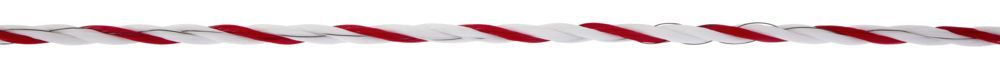 TopLine Plus Weidezaunseil 6 mm, 400 m Rolle, weiß/ rot