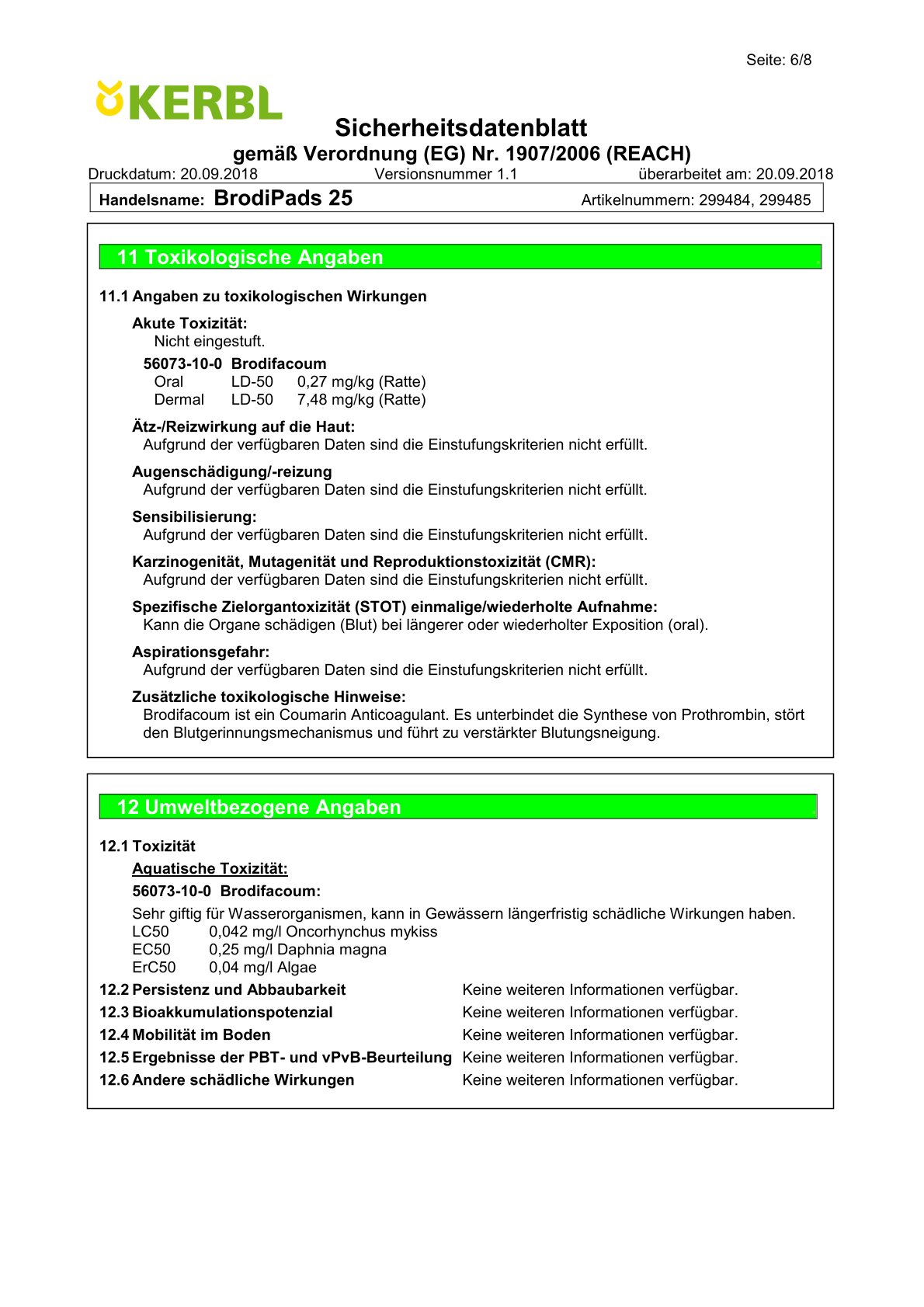 Rattengift Gelköder cit BrodiPads 25