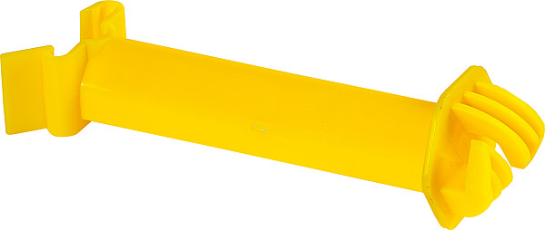 Abstands-Isolator gelb, für T-Pfosten für Litzen/Seile bis 6mm (25 Stück/Pack)