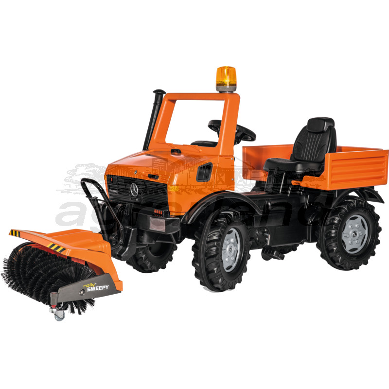 Rolly Toys Kehrmaschine Sweepy, orange, für Unimog Trettraktor