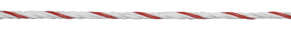 TopLine Plus Weidezaunseil 6 mm, 200 m Rolle, weiß/ rot