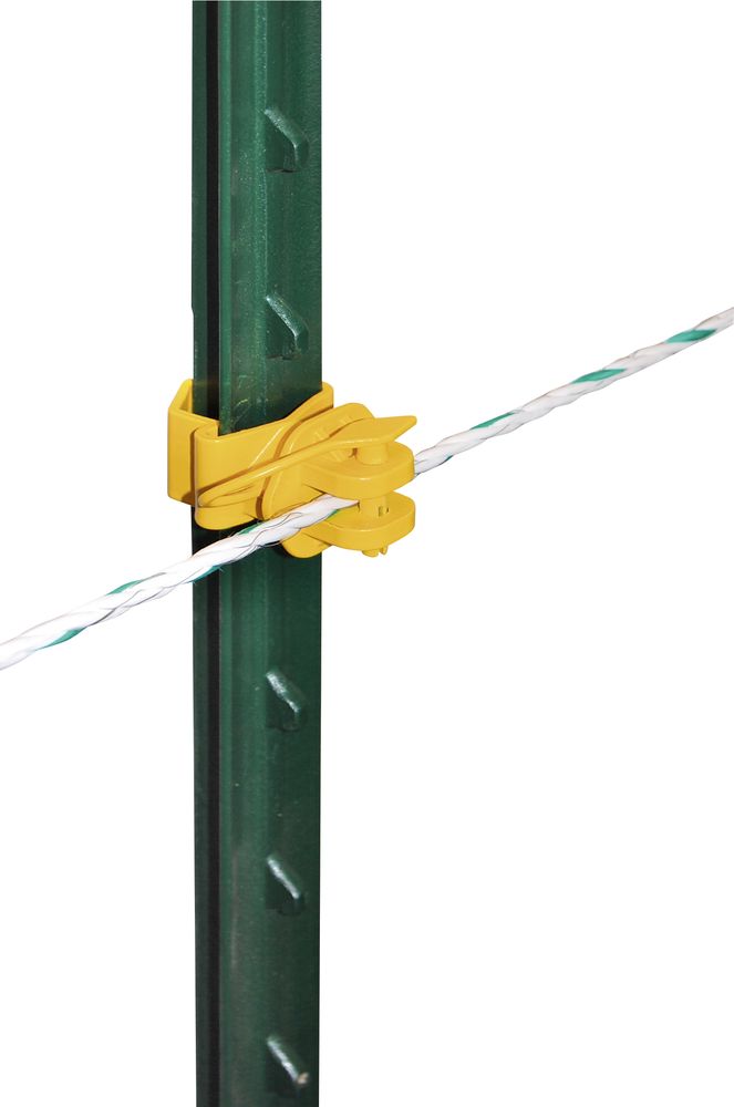 Pinlock-Isolator für T-Post Metallpfahl schwarz oder gelb