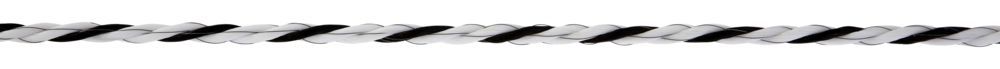 TopLine Plus Weidezaunseil 6 mm, 200 m Rolle, weiß/ schwarz