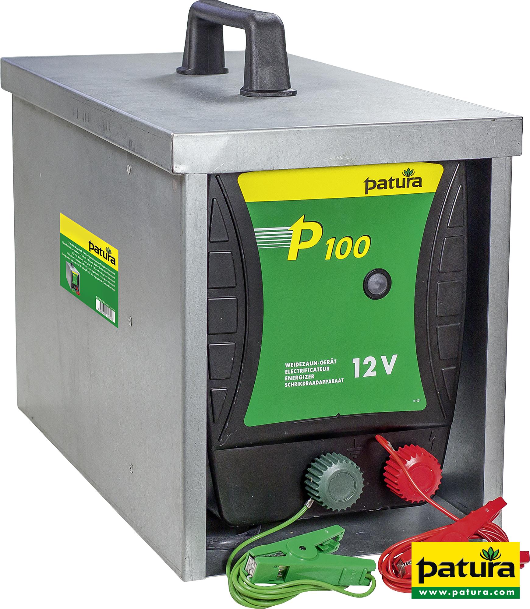 P100, Weidezaun-Gerät für 12 V Akku mit geschlossener Tragebox Compact