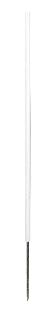 Kunststoffpfahl Vollmaterial, 1,08 m, weiß, ohne Tritt, 10 Stück/ Pack