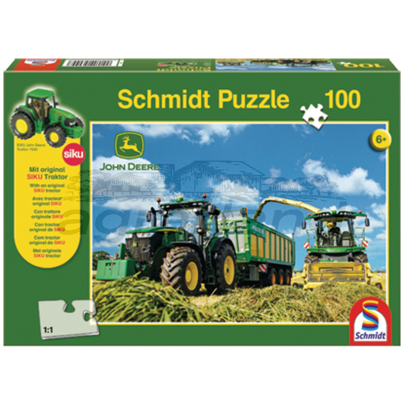 Schmidt Puzzle, John Deere Mähdrescher S690, 100 Teile