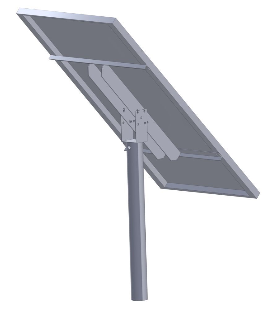 Solarmodul 100 Watt inkl. Laderegler, ohne Halter für Akkukasten 