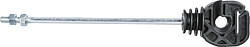 Seil- u. Bandisolator, langer Schaft, Länge 18 cm, Gewinde M6 (Pack 10 Stk)