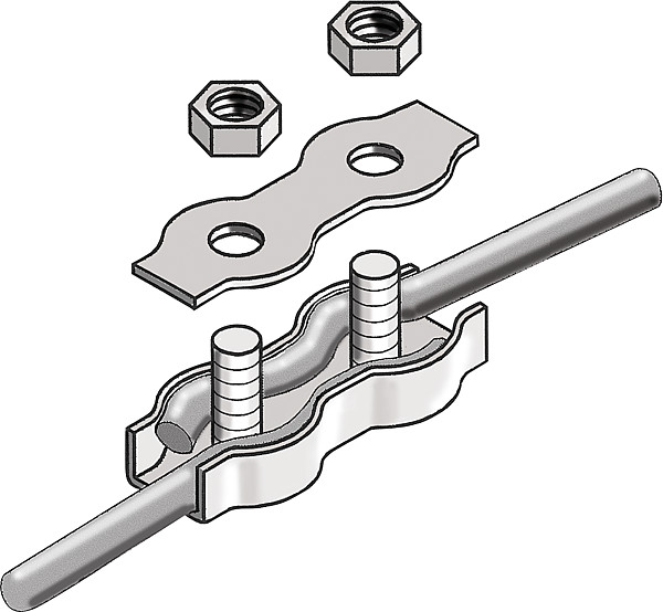Seilverbinder Edelstahl, für Seile bis 6 mm (10 Stück / Pack)