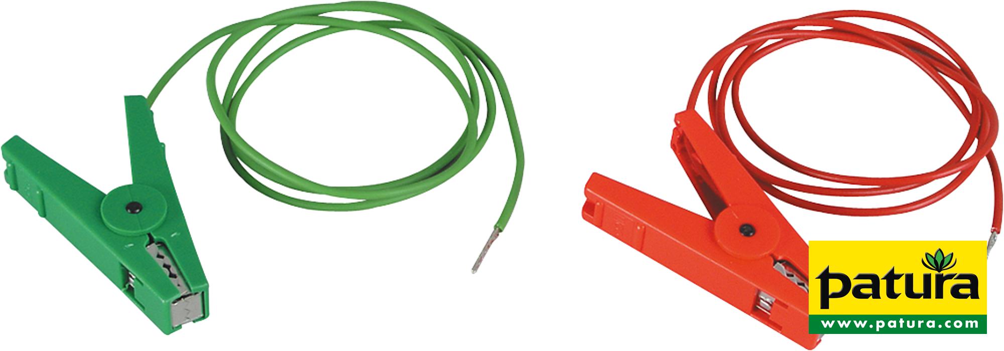 Erdanschlusskabel, grün, Edelstahl-Klemme und 3 mm Stift (1 Stück / Pack)