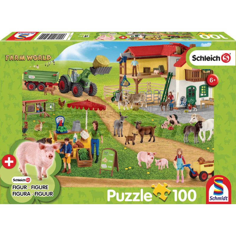 Schmidt Puzzle Bauernhof und Hofladen, 100 Teile