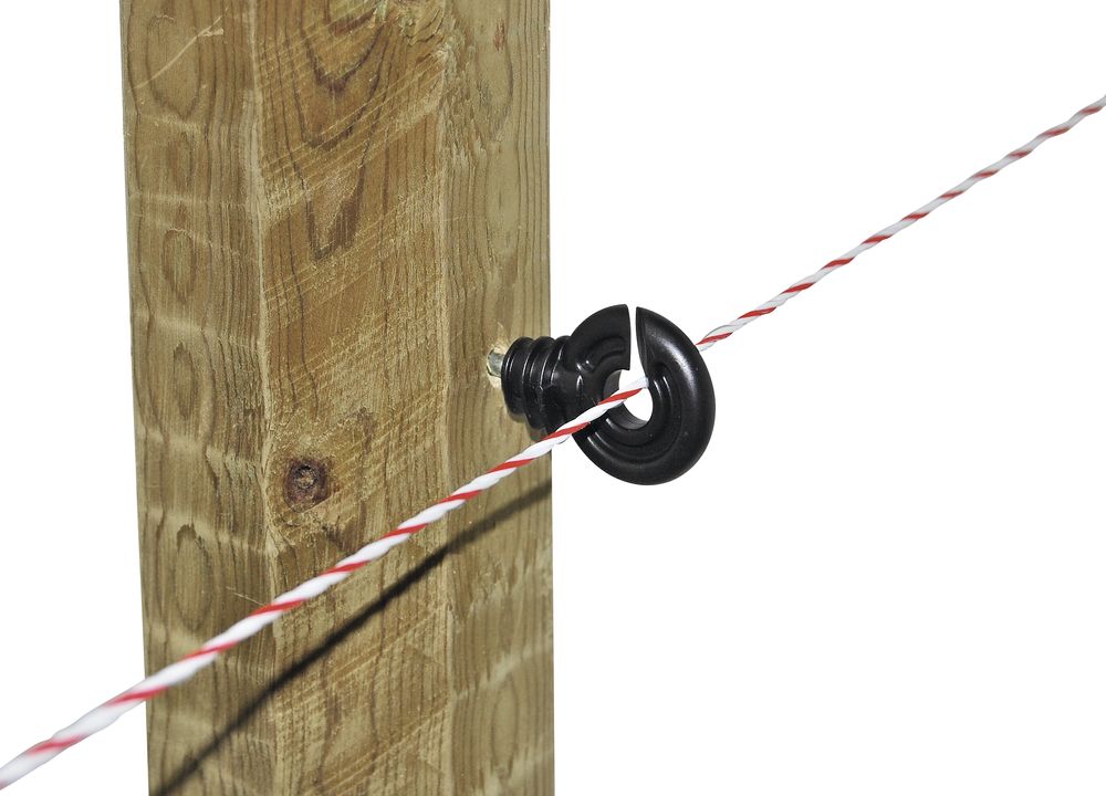 Ringisolator mit kurzer Stütze, schwarz, 90 Stück/ Pack