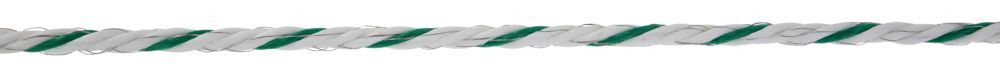 PremiumLine Weidezaunseil 6,5 mm, 400 m Rolle, weiß/ grün