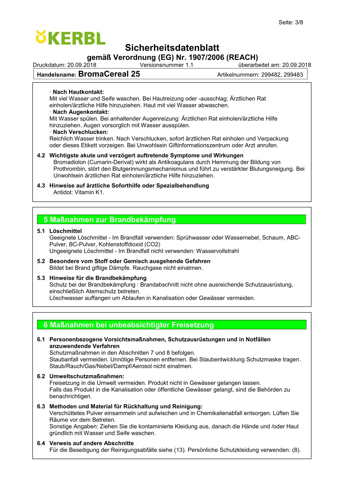 Rattengift Frischköder cit BromaCereal 25