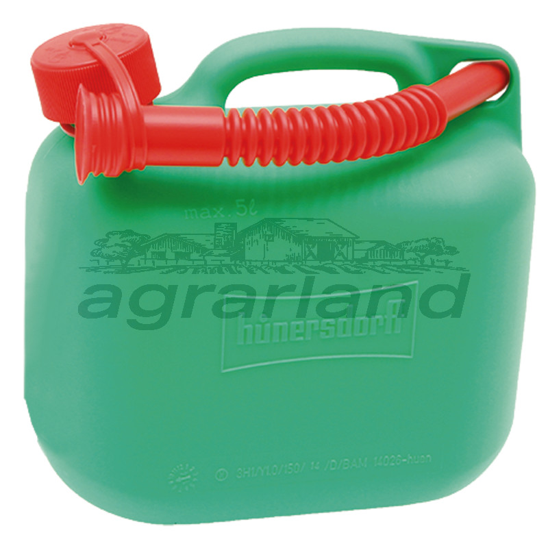 HÜNERSDORFF Kraftstoff-Kanister, 5 Liter, grün