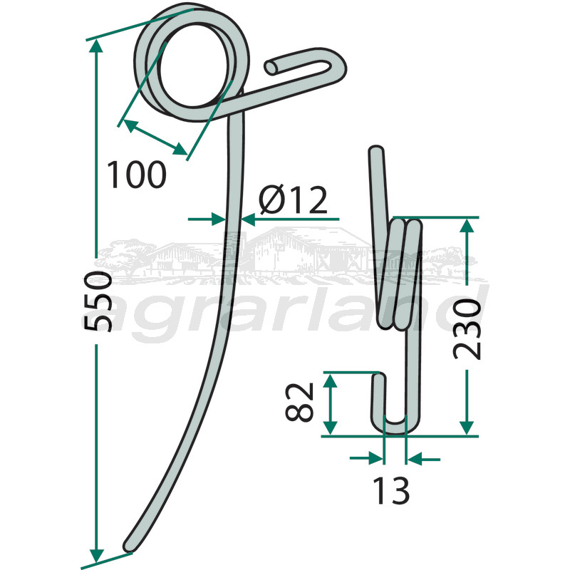 GRANIT Striegelzinken