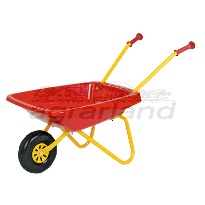 Rolly Toys Kinderschubkarre, rot, mit Kunststoffmulde