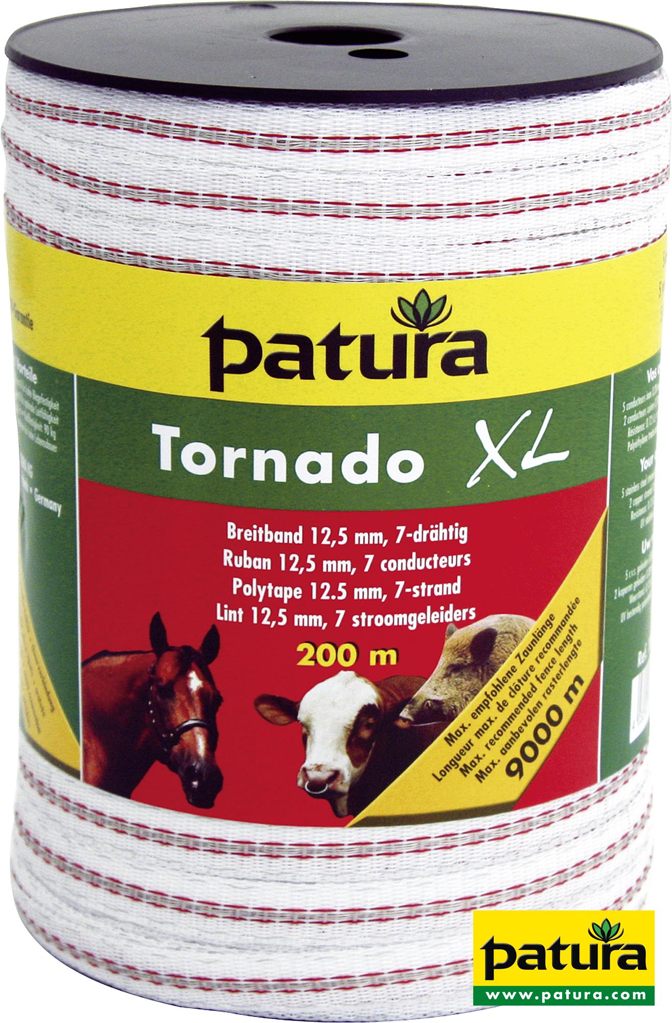 Tornado XL Breitband 20 mm, 200 m Rolle, 6 Niro 0,20 mm, 2 Cu 0,30 mm, weiss-rot