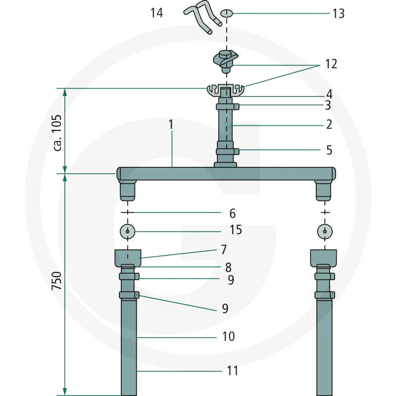 Lechler Dosierblende 1,8 mm / 72 Außen-Ø 14,8 mm