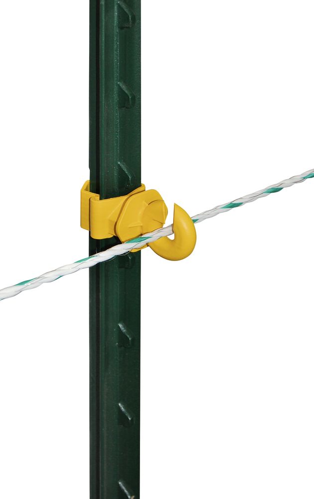 Ringisolator für T-Post Metallpfahl schwarz oder gelb