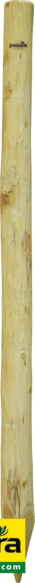 Robinienpfahl, rund, 2000 mm, d=10-12 cm gefast, 4-fach gespitzt, entrindet