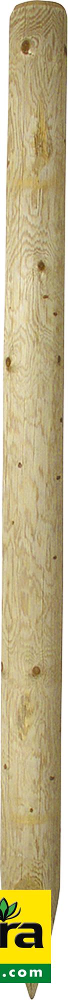 Holzpfosten, 2,50 m, imprägniert, gespitzt, d= 10 cm