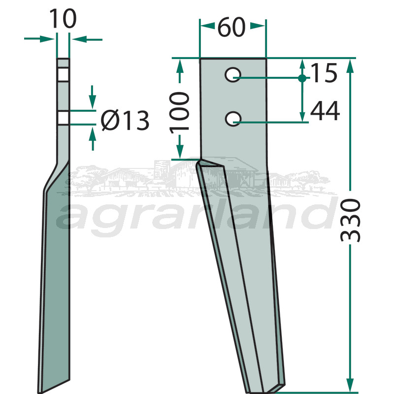 GRANIT Kreiseleggenzinken rechts