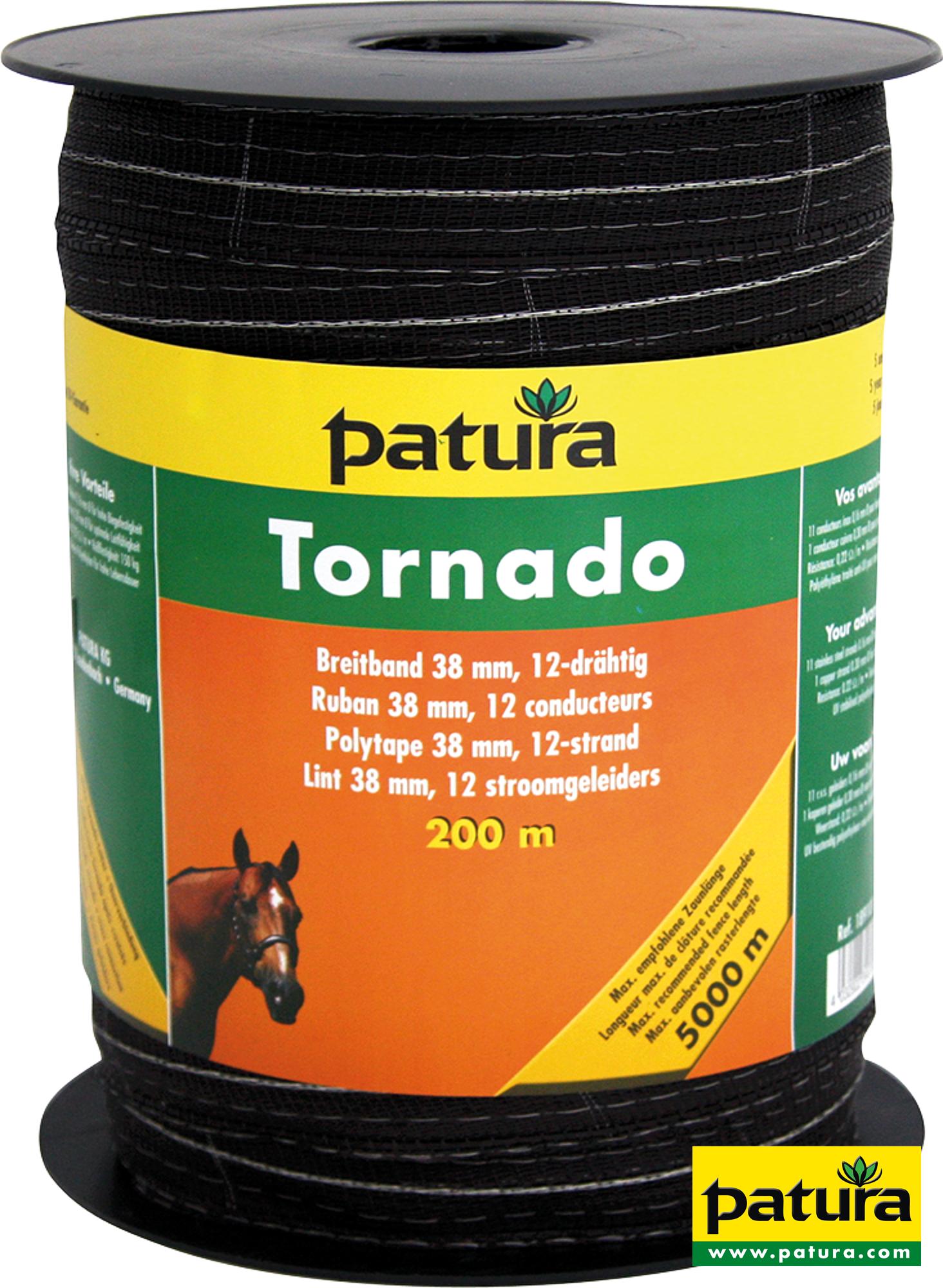 Tornado Breitband 38 mm, 200 m Rolle, 11 Niro 0,16mm, 1 Cu 0,30mm, braun