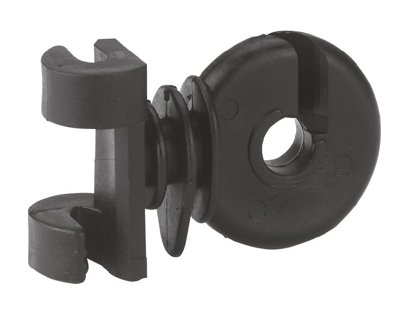 Zusatzisolator Clip für Federstahlpfahl oval 25 Stück/ Pack