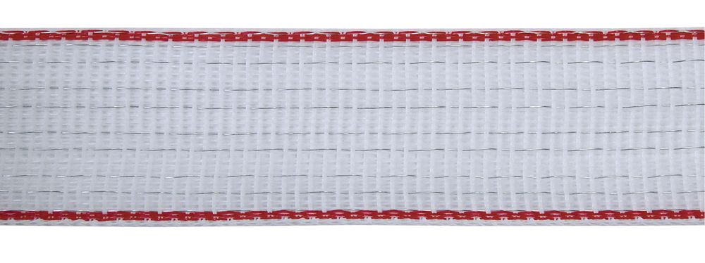 TopLine Plus Weidezaunband, 40 mm, weiß/ rot