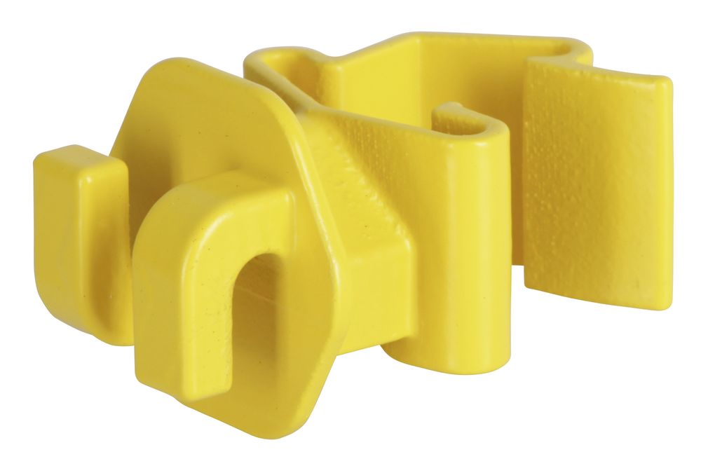 Seilisolator für T-Post Metallpfahl schwarz oder gelb