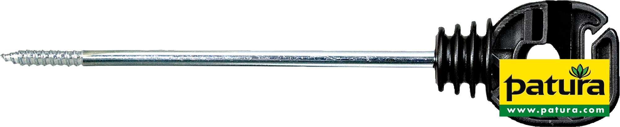 Seil- u. Bandisolator, langer Schaft, Länge 18 cm Holzgewinde(10 Stück / Pack)